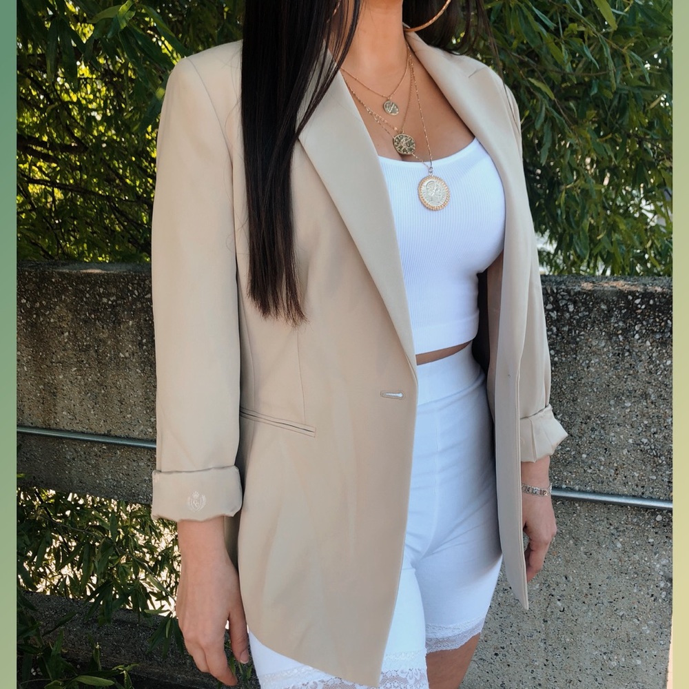 SOLD ⚡️ All Nude Vintage Blazer